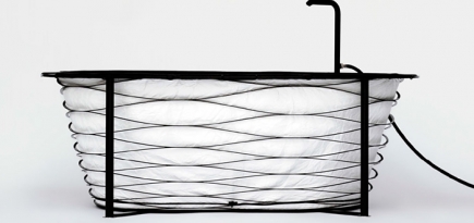 Тонкие материи: ванна-раскладушка от немецкого дизайнера