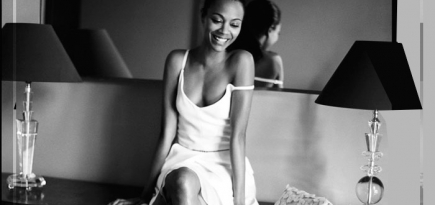 Зои Салдана в съемке для The Edit