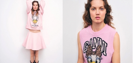 Ganni и Disney представили капсульную коллекцию с уткой Дейзи Дак