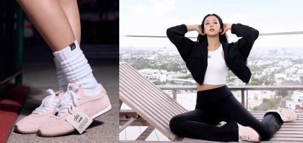 K-pop-певица Джису создала дизайн кроссовок Alo Sunset