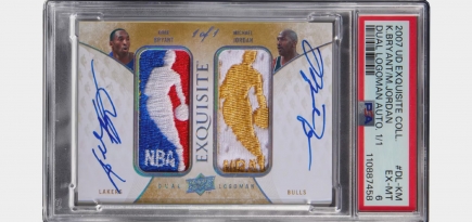 Карточку с автографами Джордана и Брайанта продали на аукционе