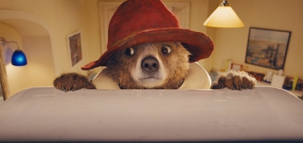 Медведь и Николь Кидман в фильме \"Приключения Паддингтона\"