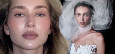 Жемчужные тени и растушеванный контур губ: идеи свадебного макияжа 2026