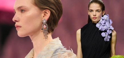 Зачесанные назад волосы и подводка на веках: бьюти-тренды кутюрной Недели моды весна-лето 2026