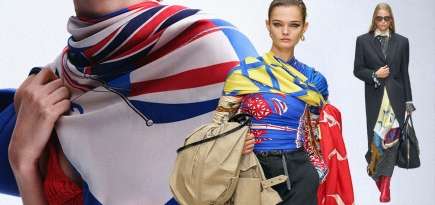 Стайл-прием сезона: платок вместо всего, как на показе Céline