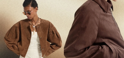 Тренчи, юбки, мюли и кепки: 40 вещей из замши на весну 2026