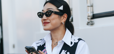 Много цвета и улыбок в стритстайле с Недели моды в Милане