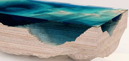 Объект желания: кофейный стол Duffy London в виде 3D карты моря