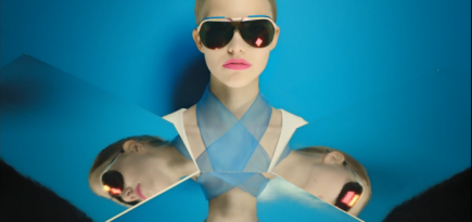 Саша Лусс в рекламной кампании очков Dior