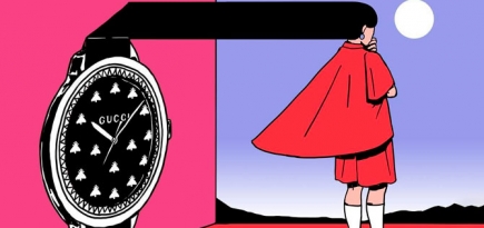Российский художник Андрей Касай нарисовал иллюстрации для Gucci