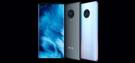 В России представили первый в мире смартфон с экраном-водопадом