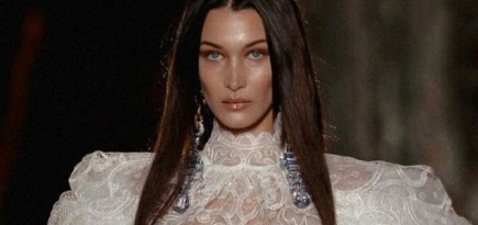 Белла Хадид отрезала челку дома