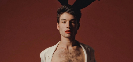 Эзра Миллер снялся для журнала Playboy