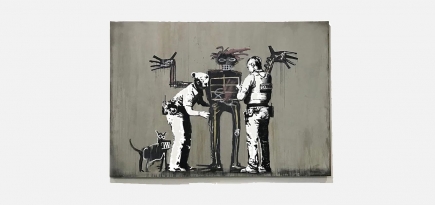 Бэнкси показал граффити, вдохновленное работами Жана-Мишеля Баскии