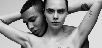 Кара Делевинь и Оливье Рустен снялись обнаженными для весенней кампании Balmain