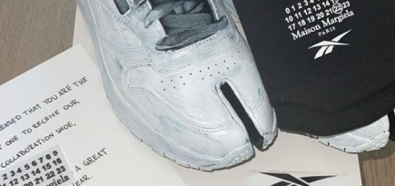 Ким Кардашьян показала тизер кроссовок-таби от Reebok