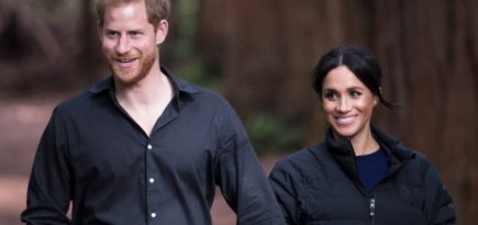 Принц Гарри и Меган Маркл выезжают из Кенсингтонского дворца