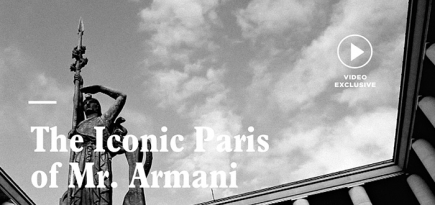 Серия роликов о мире haute couture Джорджо Армани