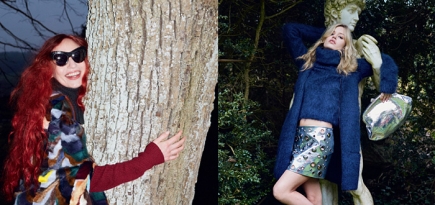 Сестры Джаггер в съемке Юргена Теллера для Sonia Rykiel