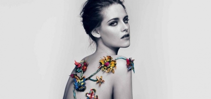 Кристен Стюарт за кулисами съемок ролика Balenciaga Rosabotanica