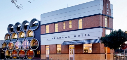 Prahran Hotel: ресторан из бетонных труб в Мельбурне