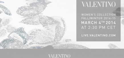 Прямая трансляция Valentino, осень-зима 2014
