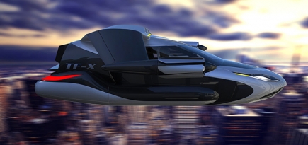 Назад в будущее: представлен концепт летающего автомобиля