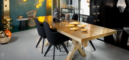 Бруталистические интерьеры в лондонском Tom Dixon