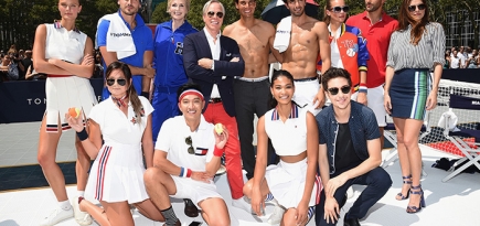 Томми Хилфигер и Рафаэль Надаль на коктейле в Нью-Йорке