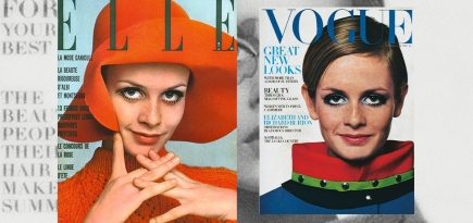 Vogue, Elle, Harper's Bazaar. Лучшие обложки с модной иконой 60-х Твигги
