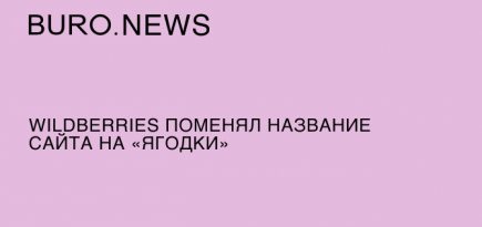 Wildberries поменял название сайта на «Ягодки»