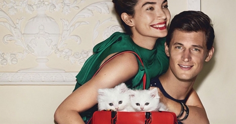 Первый взгляд: Карли Клосс и Лили Олдридж для Carolina Herrera