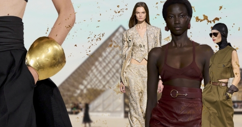 Красный, сафари и слитки золота — 7 трендов Недели моды в Париже весна-лето 2024
