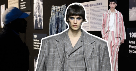 Широкие плечи, деним и дедушкин свитер: 7 трендов мужской моды с выставки Pitti Uomo