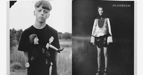 Белла Хадид в рекламной кампании J. W. Anderson