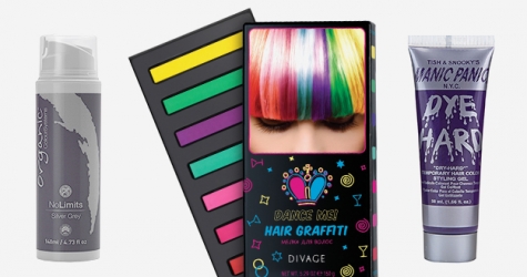 Цветные мелки, спреи и другие яркие средства для волос для смены образа этим летом