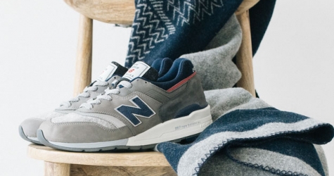 Woolrich и New Balance выпустили шерстяные кроссовки