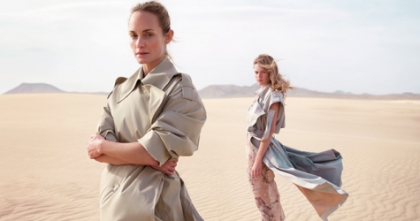 Эмбер Валлетта, золотое бикини и пустыня в новой кампании Mango