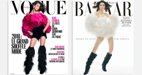 Harper's Bazaar и Vogue выпустили похожие обложки