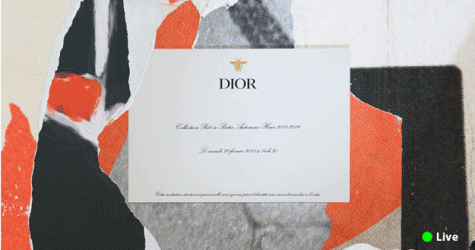 Прямая трансляция Christian Dior осень-зима 2018