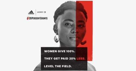 adidas запускает кампанию за равную оплату труда для женщин и мужчин