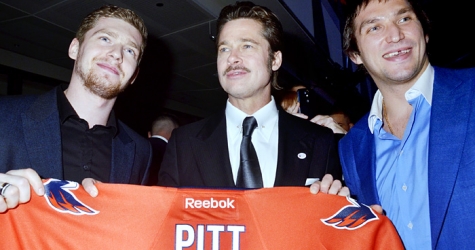 Брэд Питт, Александр Овечкин и другие гости на премьере \"Ярости\" в Вашингтоне