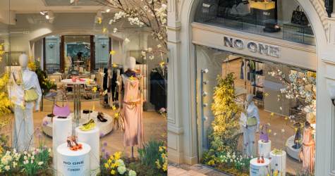 Студия флористики Flowerna оформила бутик No One к 8 Марта