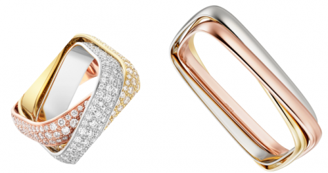 Cartier выпустил три переплетенных кольца Trinity по случаю 100-летия линии