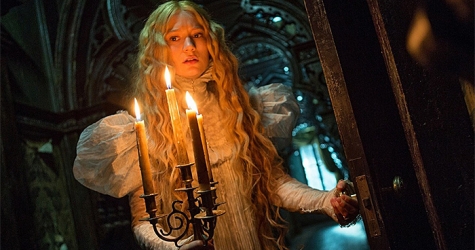 Том Хиддлстон и Миа Васиковска в \"Багровом пике\" Гильермо дель Торо