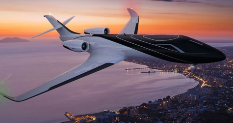 Концепция частного джета Ixion без окон