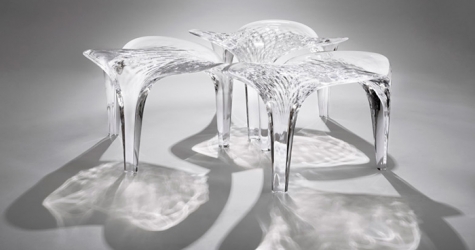 Мебель из жидкого стекла от Захи Хадид