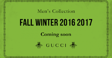 Прямая трансляция мужского показа Gucci, осень-зима 2016