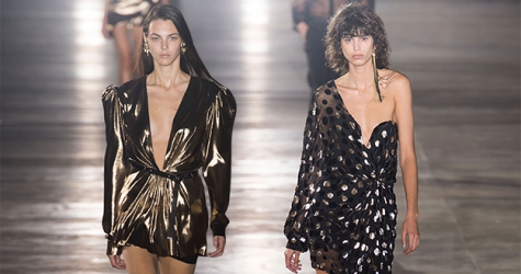 Парижская неделя моды: Saint Laurent, весна-лето 2017