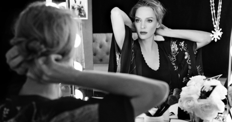 Ума Турман в съемке The Edit